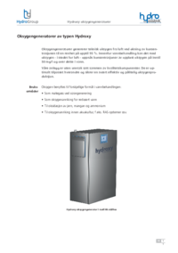 Oksygengeneratorer av typen Hydroxy