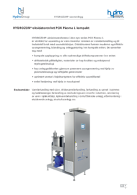 HYDROZON®-oksidatorenhet POX Plasma L kompakt