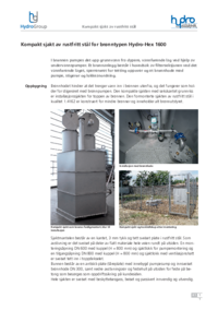 Kompakt sjakt av rustfritt stål for brønntypen Hydro-Hex 1600