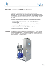 HYDROZON®-oksidatorenhet POX Plasma XL kompakt