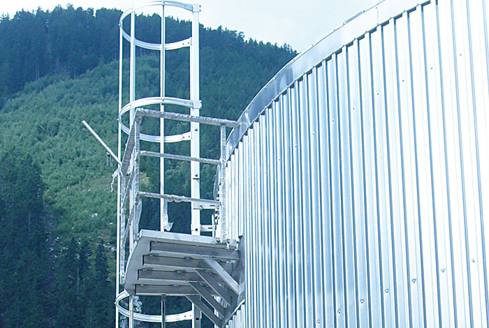 Tilgang og operasjonsnivå av vanntårn i rustfritt stål